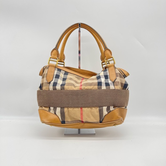 Burberry Signature Logo Satchel Handbag - Picture 2 of 16